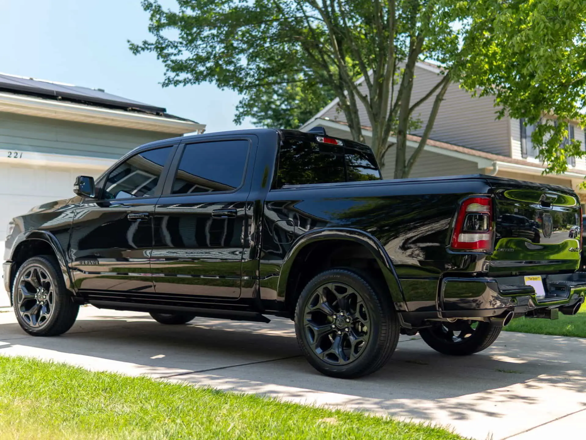 impeccable image detailing black pickup truck ceramic coating services lumberton nj
